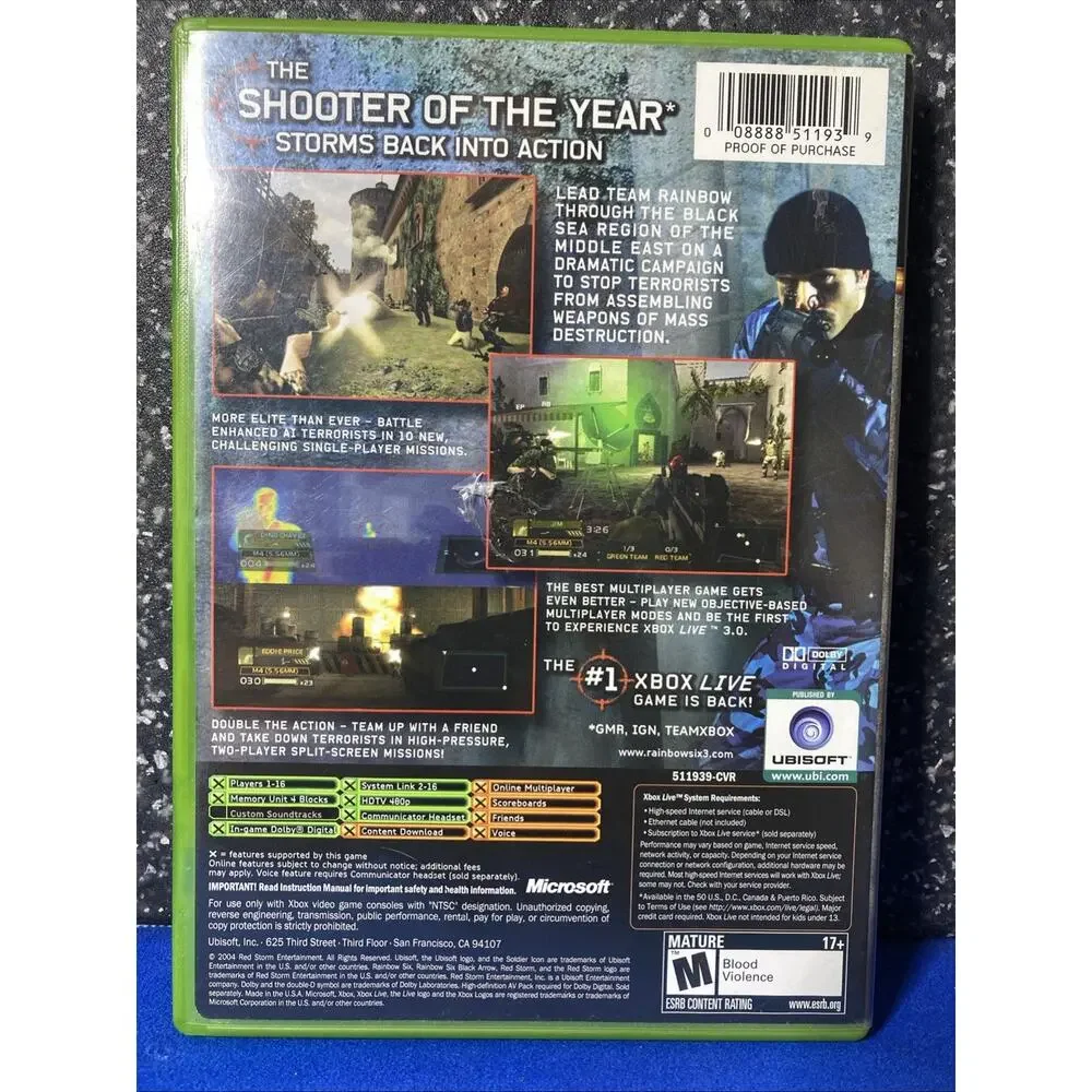 Rainbow six 3 XBOX